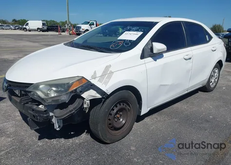 2014 Toyota Corolla L z USA, uszkodzony, nr VIN 2T1BURHE3EC057680
